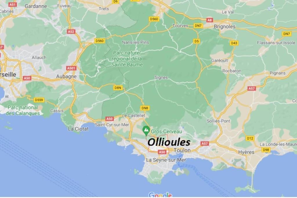 Logement Cosy Cuisine / Terrasse / Bbq Ollioules Εξωτερικό φωτογραφία